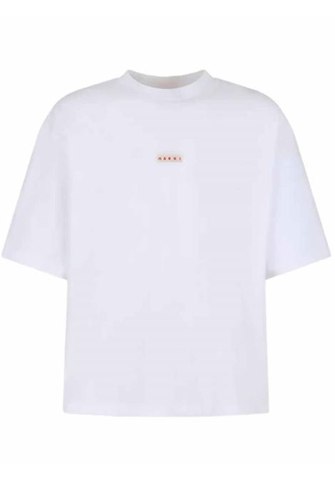 patcj logo tee man white MARNI | HUMU0223X6 UTCZ5700W01